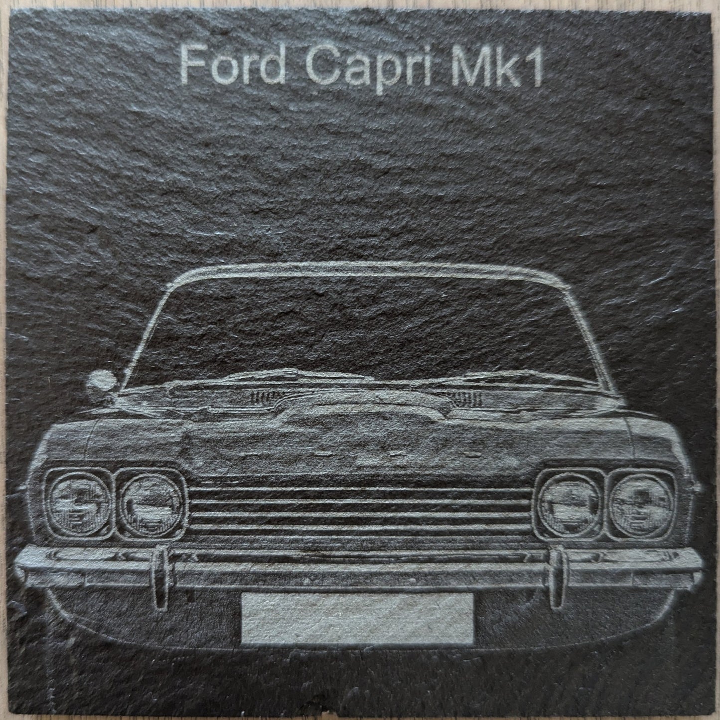 Set of 3 classic car slate coasters ( Grand Tour collection )