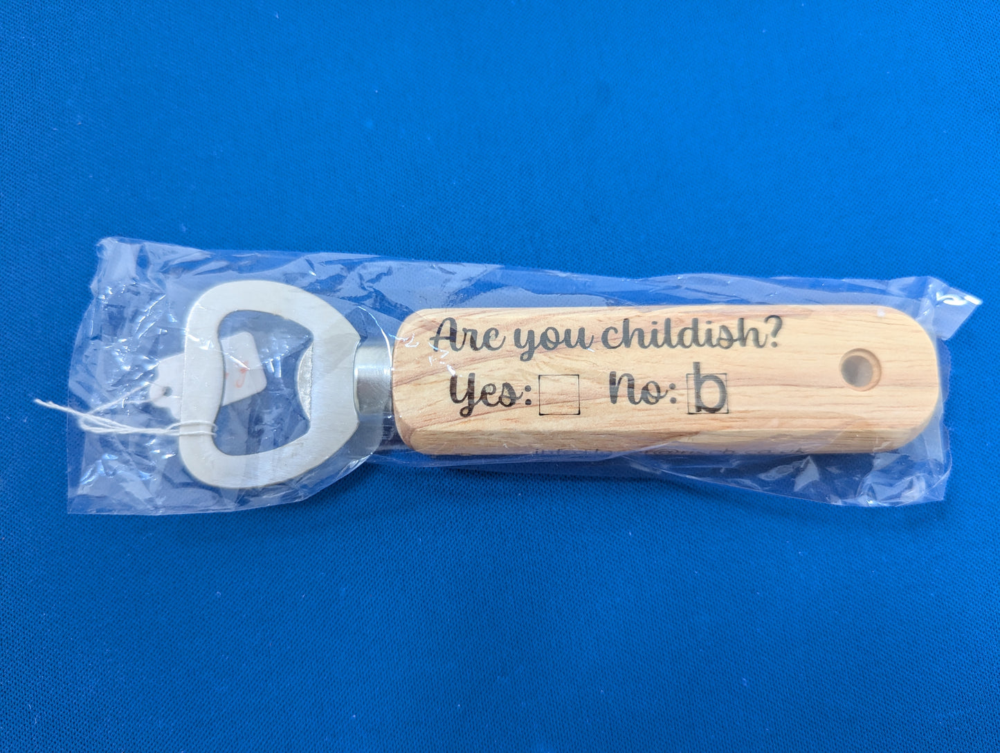 Personalised Wooden Handled Bottle Opener – Laser Engraved Gift