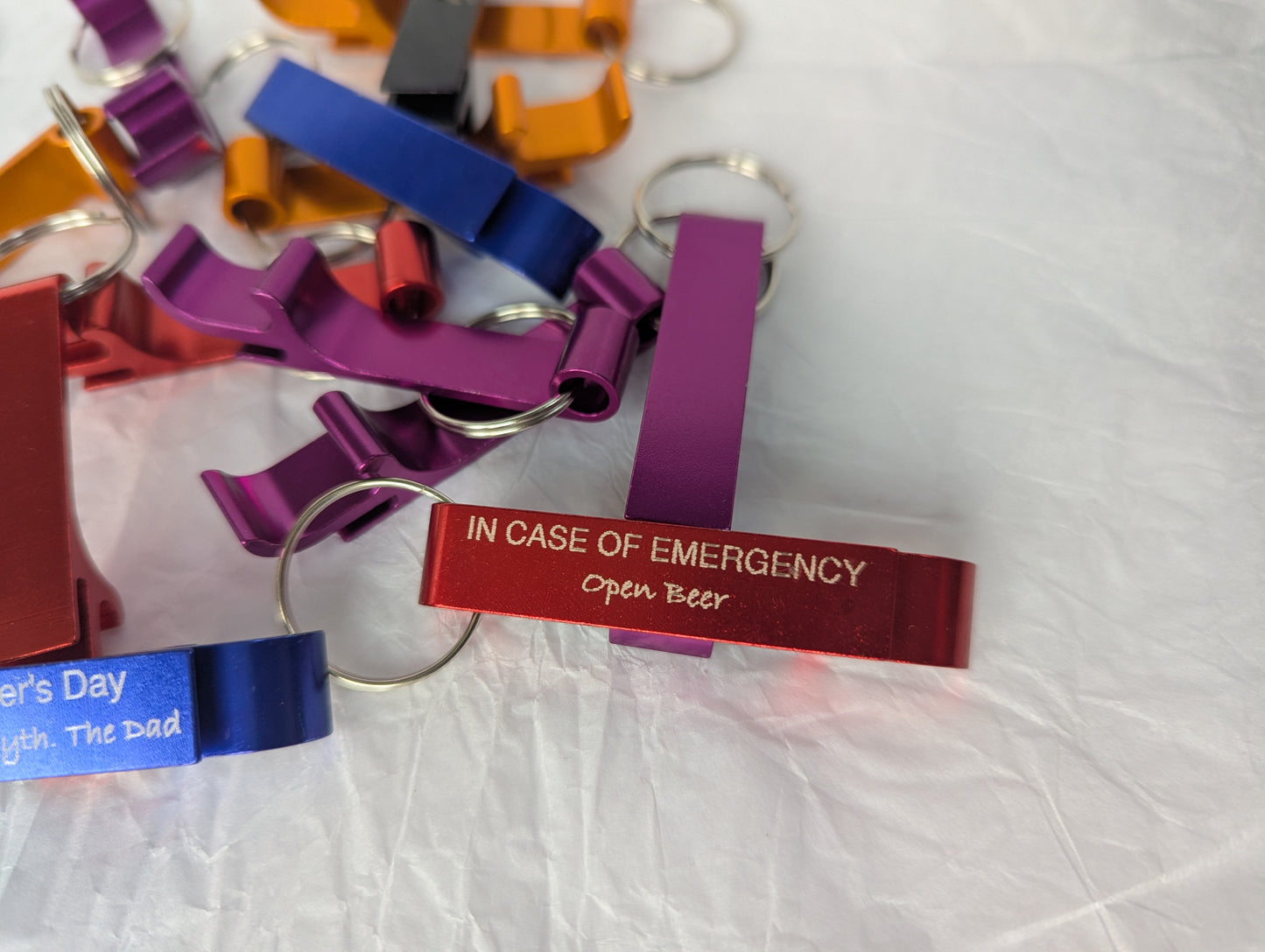 Personalised Metal Keyring Bottle Openers