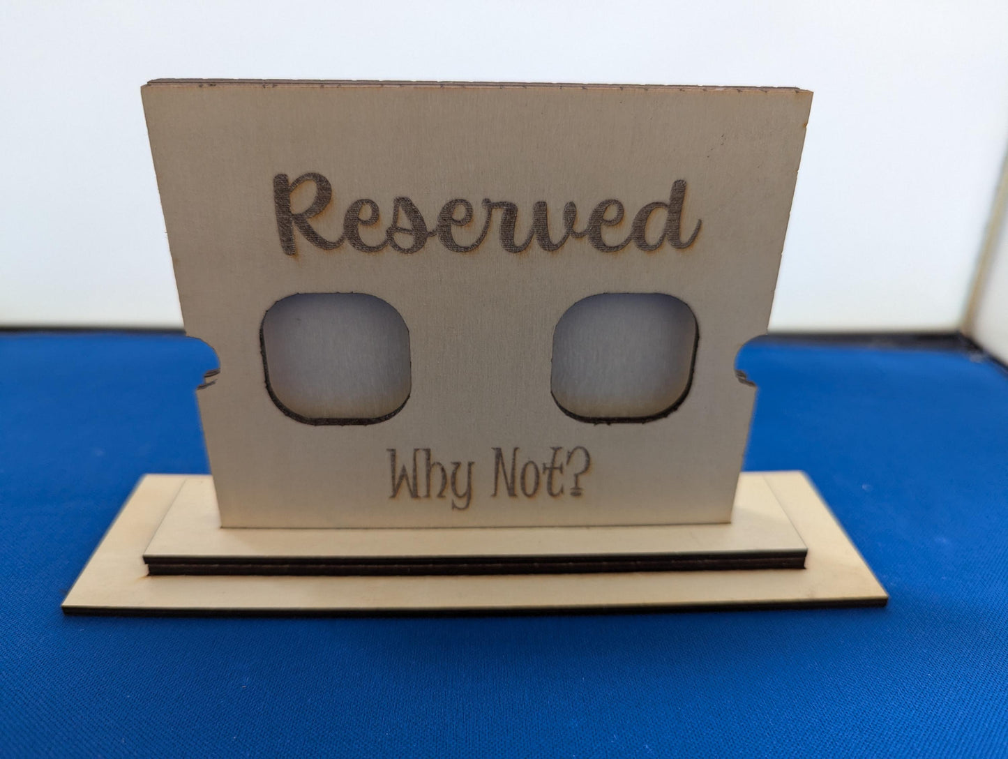 Wooden Personalised Reserved Table Sign with Times, Restaurant Reserved Table Signs, Cafe Reserved Table Signs