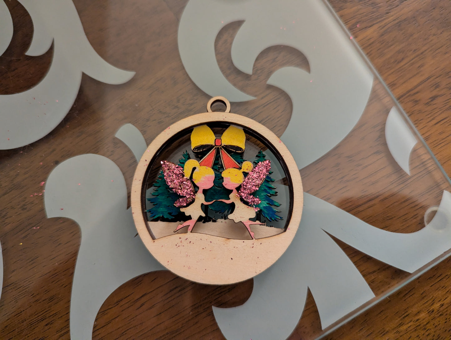 Laser-Cut Wooden Christmas Tree Decorations