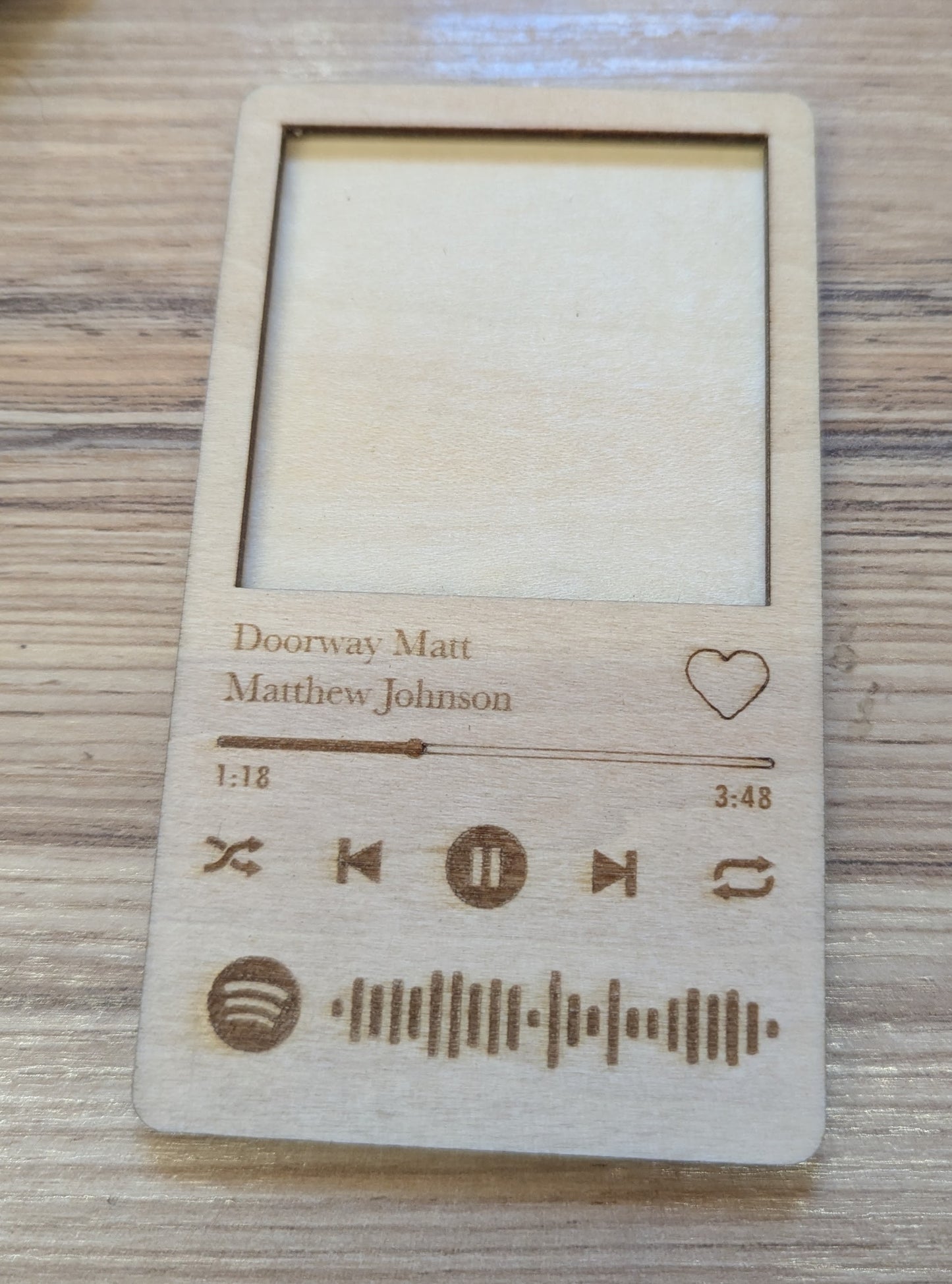 Custom Spotify Code Music Plaque – Personalised Wooden or Acrylic Song Display