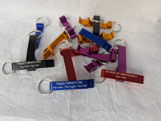 Personalised Metal Keyring Bottle Openers