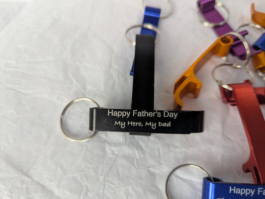 Personalised Metal Keyring Bottle Openers