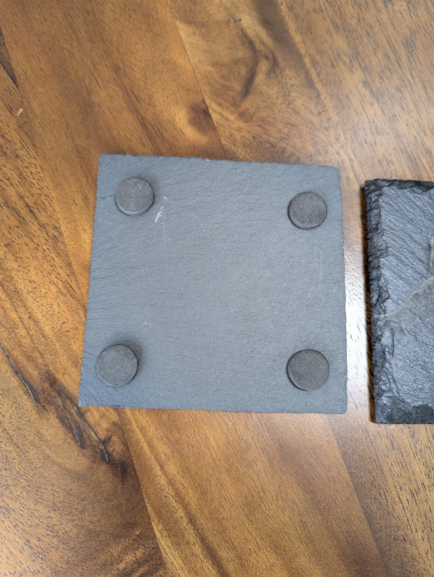 Personalised Pet Slate Coaster – Engraved with Photo, Name & Phrase